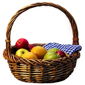 Traditional Picnic Basket PNG 06122024 PNG