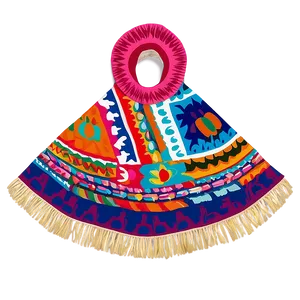 Traditional Poncho Design Png 06272024 PNG image