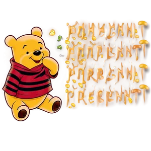 Traditional Pooh Bear Goodnight Png Kiy PNG image