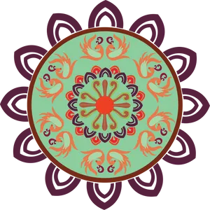 Traditional Rangoli Design Artwork PNG image