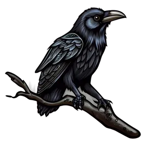 Traditional Raven Tattoo PNG 77 PNG