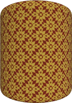 Traditional Red Gold Fabric Pattern