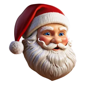 Traditional Santa Face PNG Ash PNG