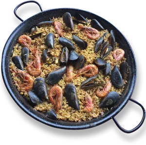 Traditional Seafood Paella PNG