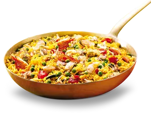 Traditional Spanish Paella Dish PNG