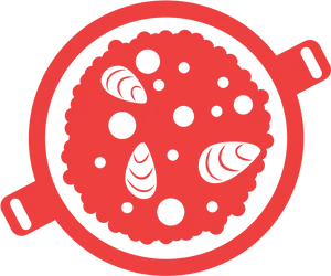 Traditional Spanish Paella Dish Icon PNG