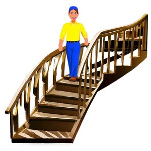 Traditional Staircase PNG Qxo PNG