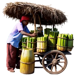 Traditional Sugarcane Juice Vendor PNG 31 PNG