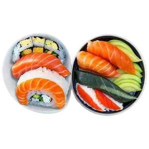 Traditional Sushi Plate PNG 05212024