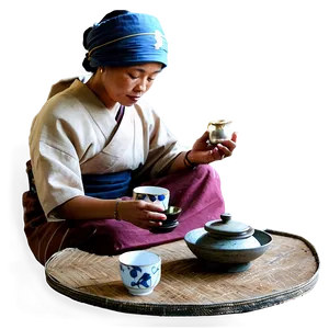 Traditional Tea Ceremony PNG Bul