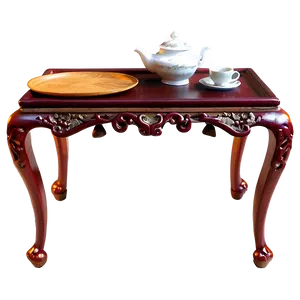 Traditional Tea Table PNG Wde1