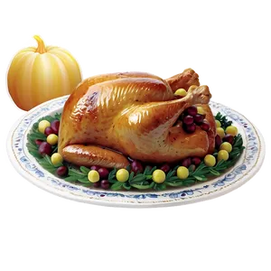 Traditional Thanksgiving Meal Png Ikd PNG image
