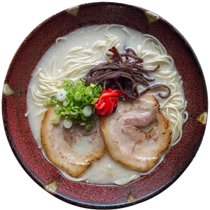 Traditional Tonkotsu Ramen Bowl