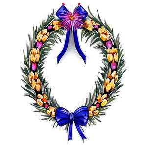 Traditional Ukrainian Wreath PNG 44