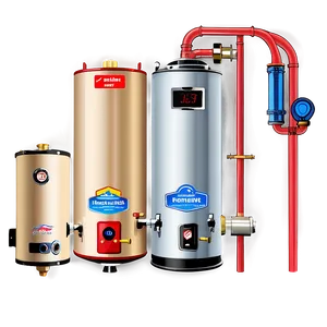 Traditional Vs Tankless Water Heater PNG Fix PNG