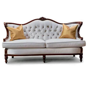 Traditional White Sofa Png 06212024 PNG image