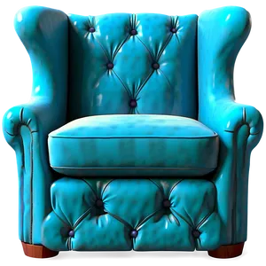 Traditional Wingback Armchair Png 8 PNG image