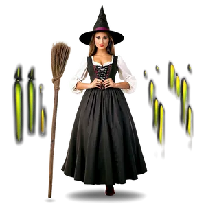 Traditional Witch Costume PNG Nsp