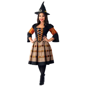 Traditional Witch Costume PNG Ufl