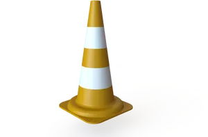 Traffic Cone3 D Rendering PNG image