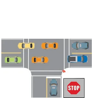 Traffic Intersection Stop Sign PNG image