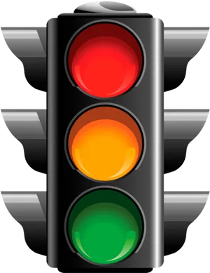 Traffic Light Red Signal Illustration PNG image