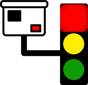 Traffic Light Red Signal Illustration PNG image