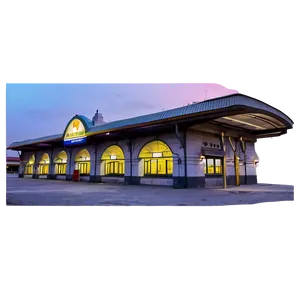 Train Station At Dusk Png Bhi57 PNG image