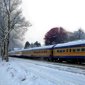 Train Station During Winter Png 46 PNG image