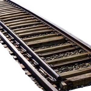 Train Track And Footbridge PNG Mvg