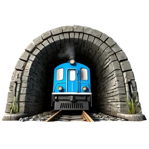 Train Track Through Tunnel Png 06212024 PNG image