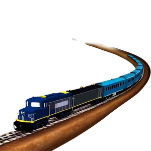 Train Track Under Starry Sky Png 06212024 PNG image