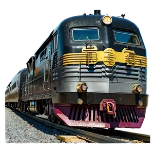 Train Track With Locomotive Png 06212024 PNG image