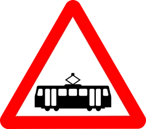 Tram Warning Sign