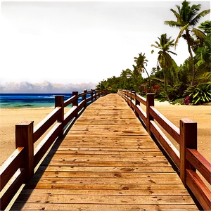 Tranquil Beach Path PNG 44