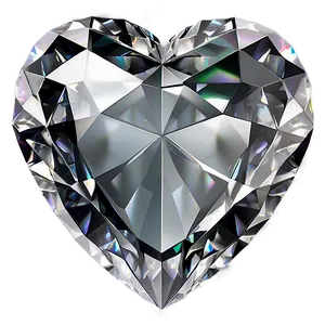 Tranquil Diamond Heart PNG Vbn