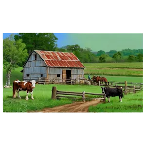 Tranquil Farm Life PNG Dpl PNG