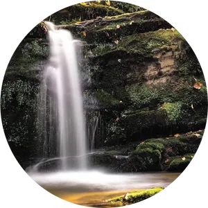 Tranquil Forest Waterfall