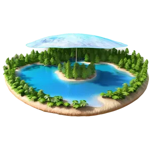 Tranquil Oasis Land Png Uqb29 PNG image