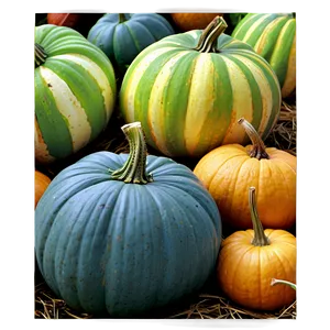 Tranquil Pumpkin Patch Morning Png Nqn21 PNG image