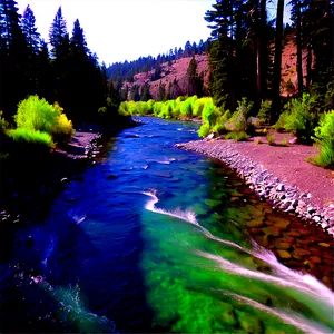 Tranquil Spokane River PNG Fhm PNG