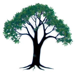 Tranquil Tree Silhouette Png 9 PNG image