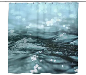 Tranquil Water Surface Sunlight Reflections PNG image