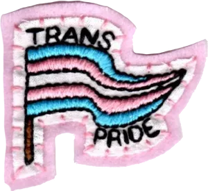 Trans Pride Flag Patch PNG image