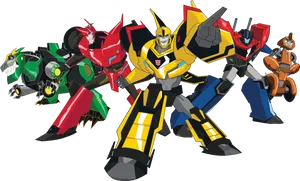 Transformers_ Animated_ Group_ Pose