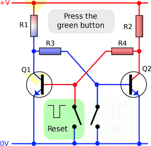 Transistor Based Circuit Diagram PNG image