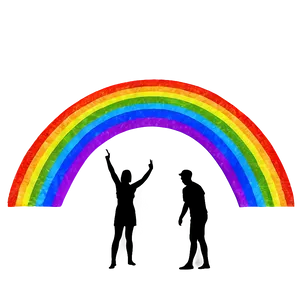 Transparent Background Rainbow PNG 04292024