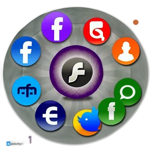 Transparent Background Social Media Icons PNG 18 PNG