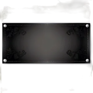 Transparent Black Banner PNG Xbg4