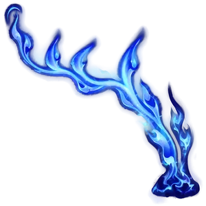 Transparent Blue Fire PNG 05262024
